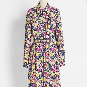 Modcloth What in Carnation Western Shirt Dress